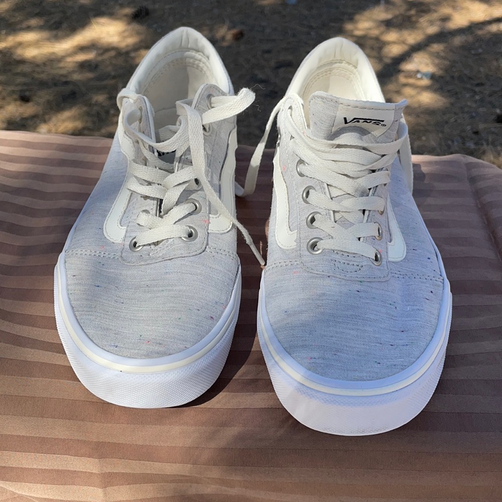 Vans Old Skool Wonens Shoes Grey Size 10